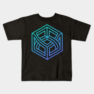 Strange Geometry - Bridges (Outline) Kids T-Shirt